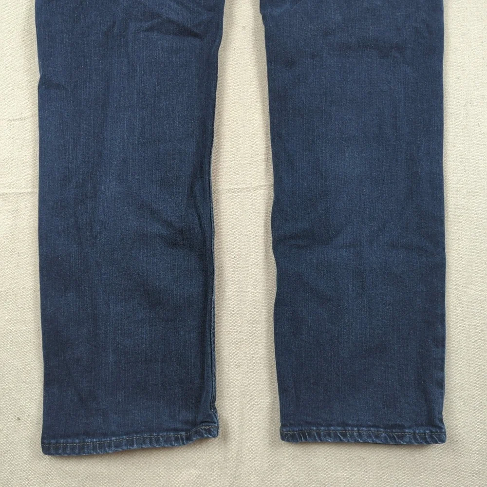 Express‎ Jeans Mens 33x30 Blue Kingston Classic Straight Dark Wash Stretch